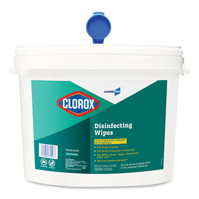 CLO31547 Clorox Disinfecting Wipes, 7 x 8, Fresh Scent, 700/Bucket