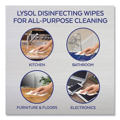 Lysol Disinfecting Wipes Flatpacks 80 Wipes/Flat Pack, 6 Flat Packs/Carton